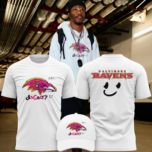 4.Limited Edition Baltimore Ravens Tshirt Designed By Young Heroes Battling Cancer