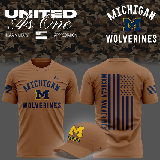 Michigan Wolverines 2026 Military Appreciation Sideline Dri-FIT T-shirt