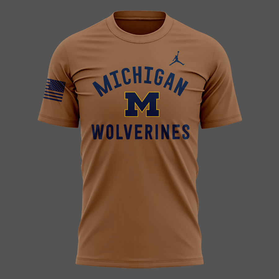 Michigan Wolverines 2026 Military Appreciation Sideline Dri-FIT T-shirt