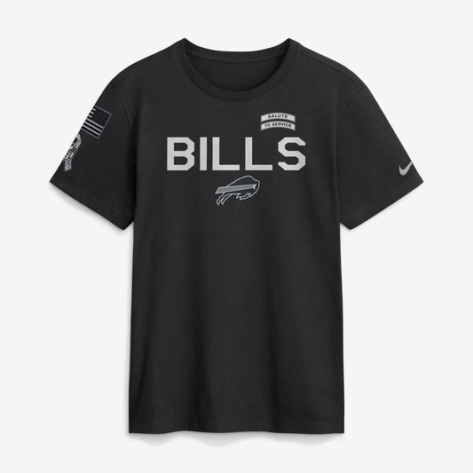 Buffalo Bills Black 2026 Salute to Service - Tshirt