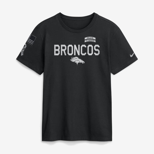 Denver Broncos Black 2026 Salute to Service - Tshirt