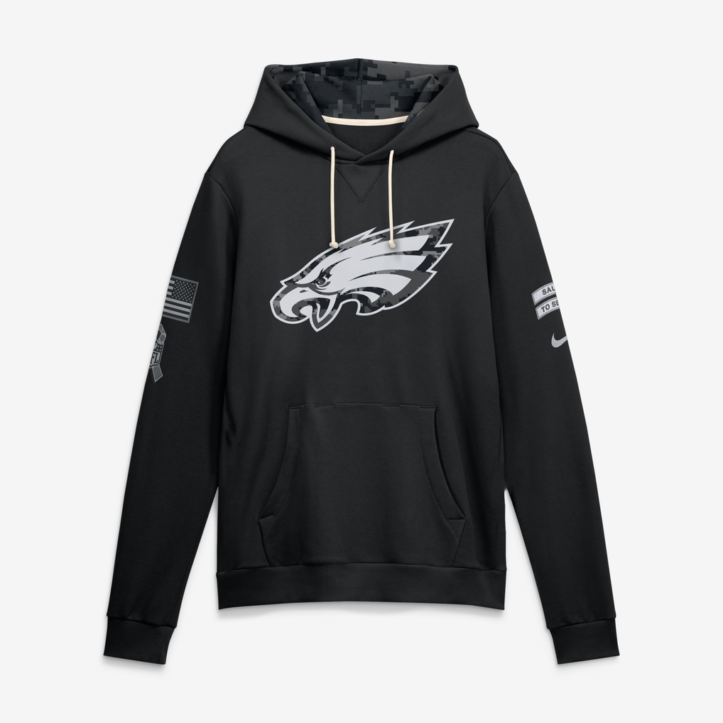 Philadelphia Eagles Black 2026 Salute to Service - Hoodie