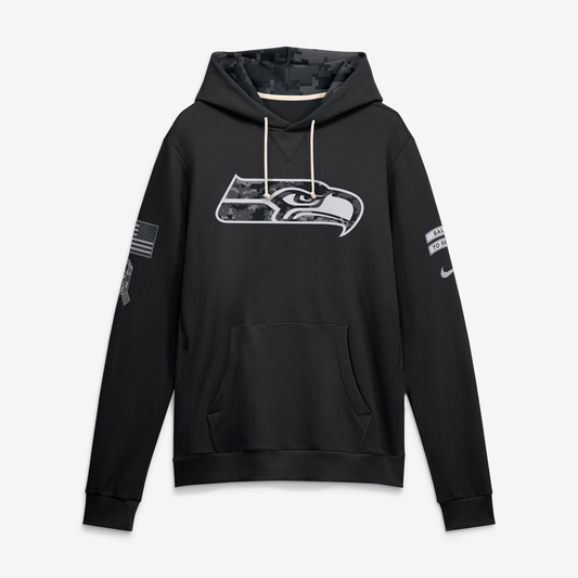 Seattle Seahawks Black 2026 Salute to Service - Hoodie