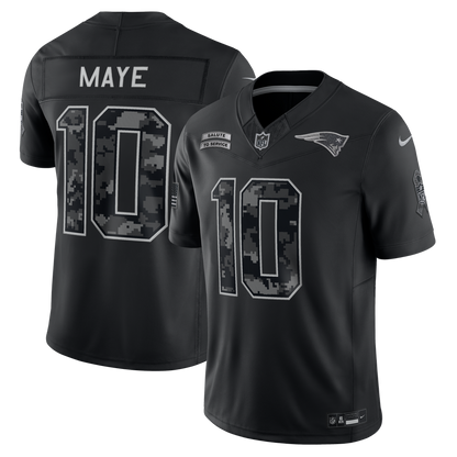 New England Patriots Black 2026 Salute to Service - Jersey