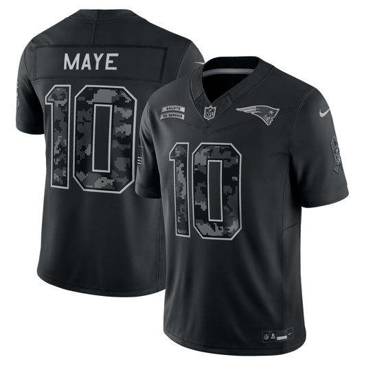 New England Patriots Black 2026 Salute to Service - Jersey