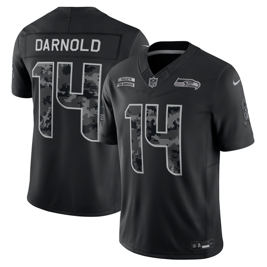 Seattle Seahawks Black 2026 Salute to Service - Jersey