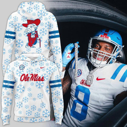 Special Edition Ole Miss Icy White Uniform Hoodie