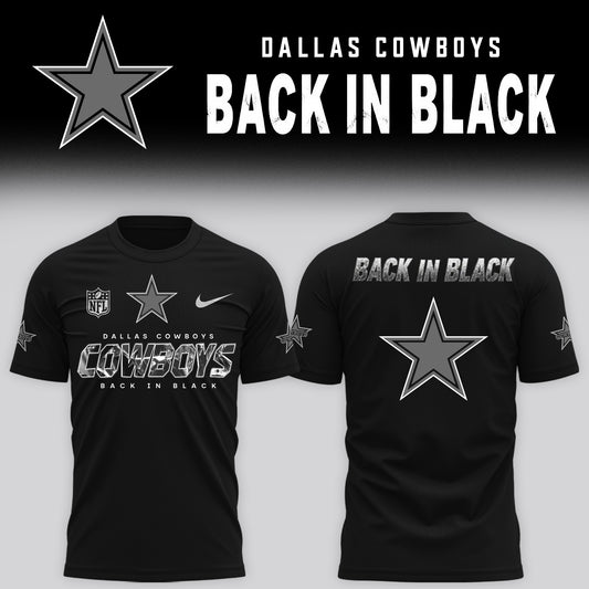 2026 Dallas Cowboys - Back In Black Limited Edition Tshirt