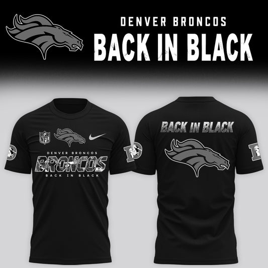 2026 Denver Broncos - Back In Black Limited EditionTshirt