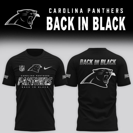 2026 Carolina Panthers - Back In Black Limited Edition Tshirt
