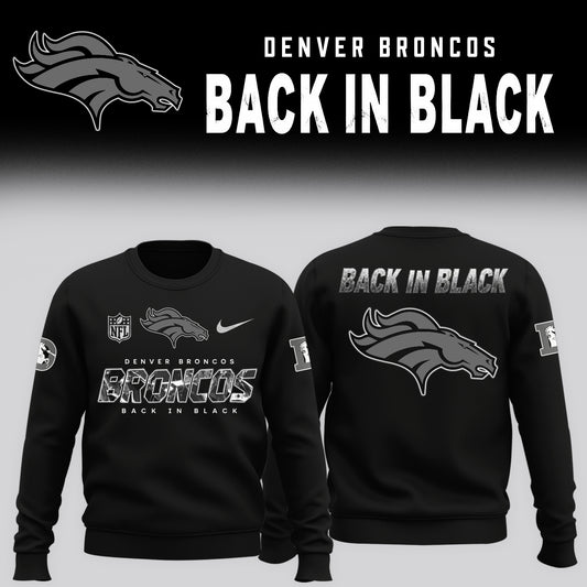 2026 Denver Broncos - Back In Black Limited Edition Sweater