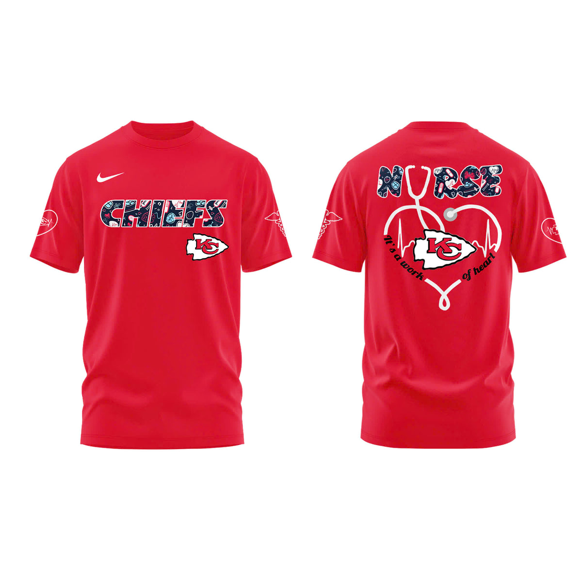 Kansas City Chiefs NURSES NIGHT Combo Tshirt | Jogger | Cap