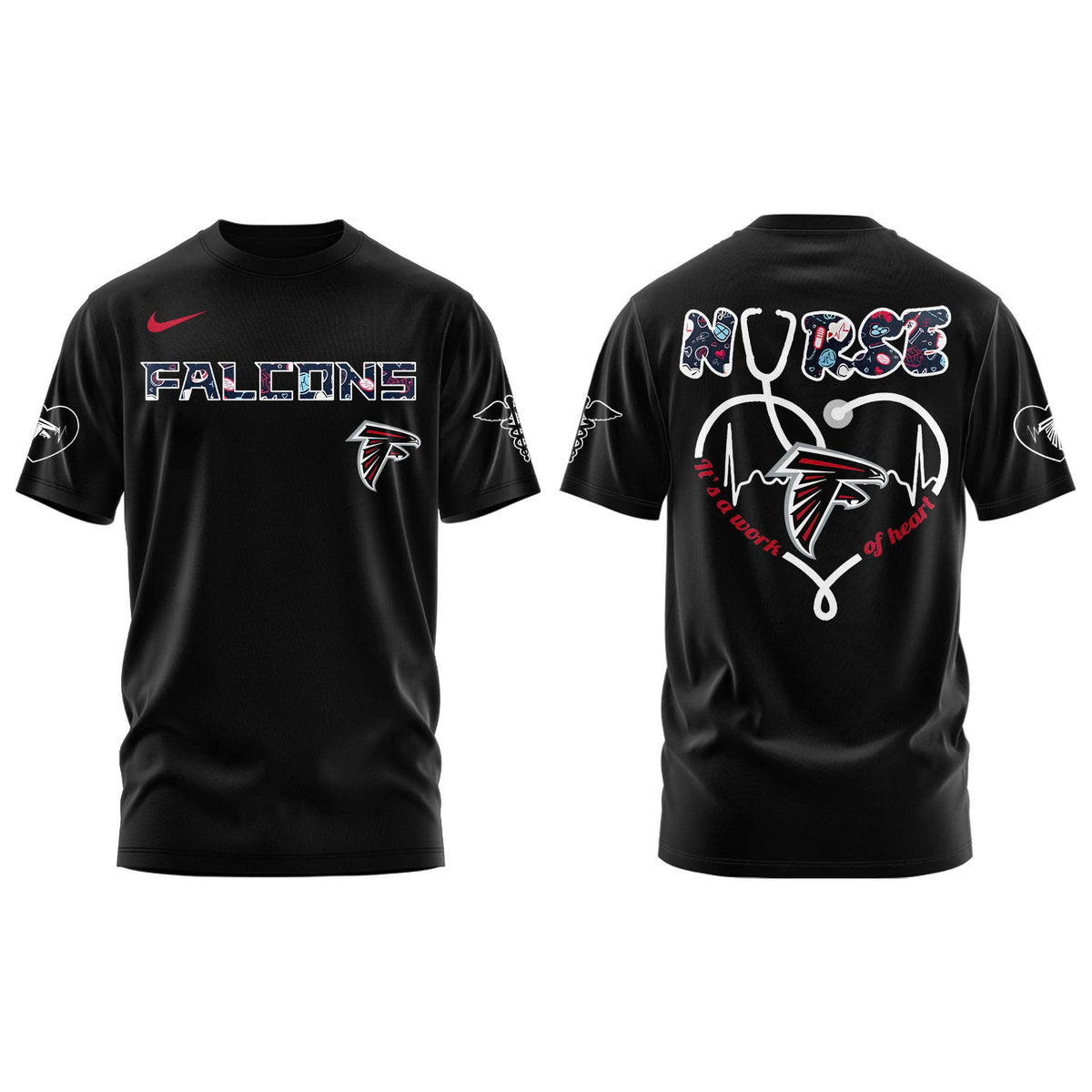 Atlanta Falcons NURSES NIGHT Combo Tshirt | Jogger | Cap