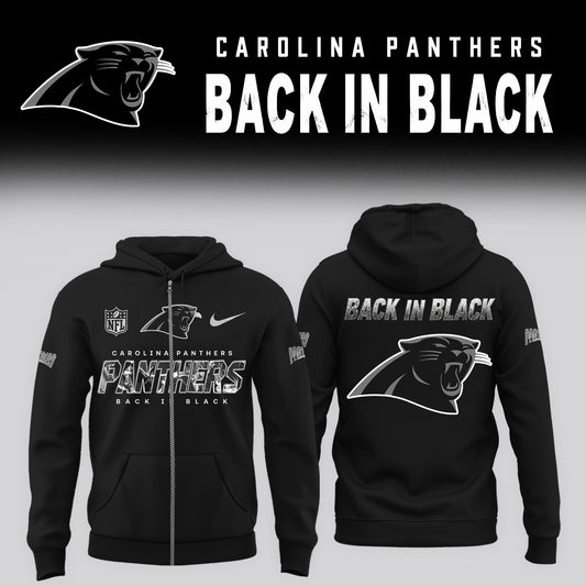 2026 Carolina Panthers - Back In Black Limited Edition ZipHoodie