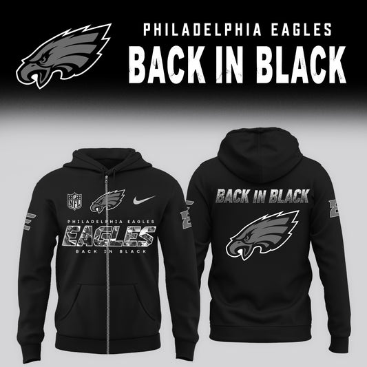 2026 Eagles - Back In Black Limited Edition ZipHoodie
